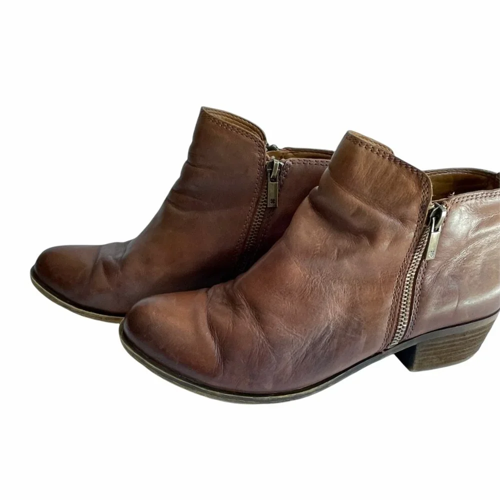 LUCKY Brand Bootie Side Zip 8.5 - Picture 3 of 12